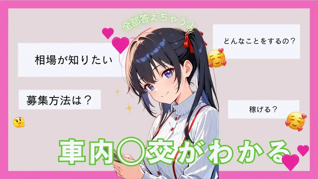 車内のパパ活・援交とは？具体的なやり方や出会い系での募集方法を徹底解説